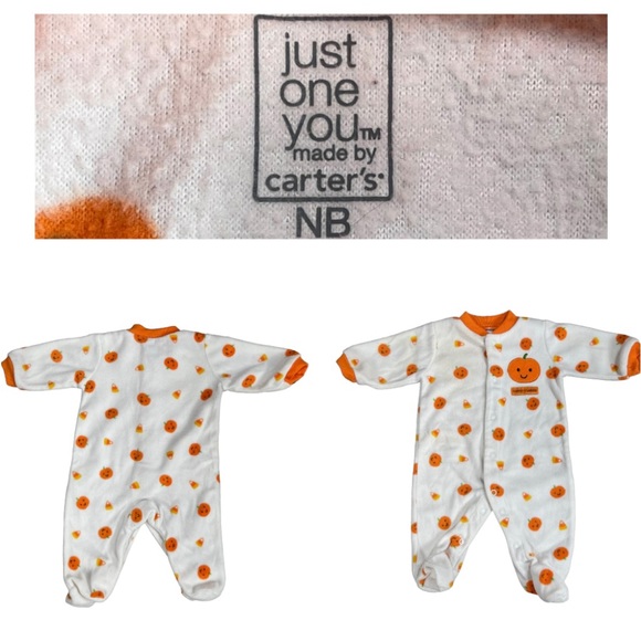 Baby girl size newborn pajamas, robe, overalls, dress bundle of 8 outfits - Picture 9 of 16